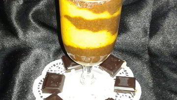 Рецепт Яркого тыквенно-шоколадный смузи