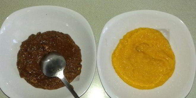 Рецепт яркого тыквенно-шоколадный смузи