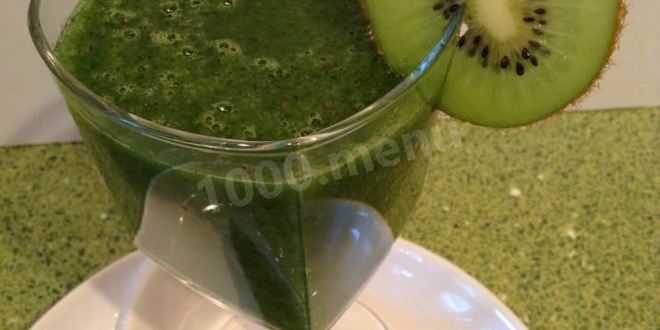Рецепт зеленого смузи с киви и медом