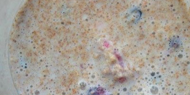 Рецепт ягодного коктейля с отрубями