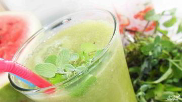 Рецепт Зеленого коктейля с лимоном