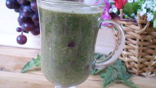 Рецепт Зеленого коктейля с виноградом