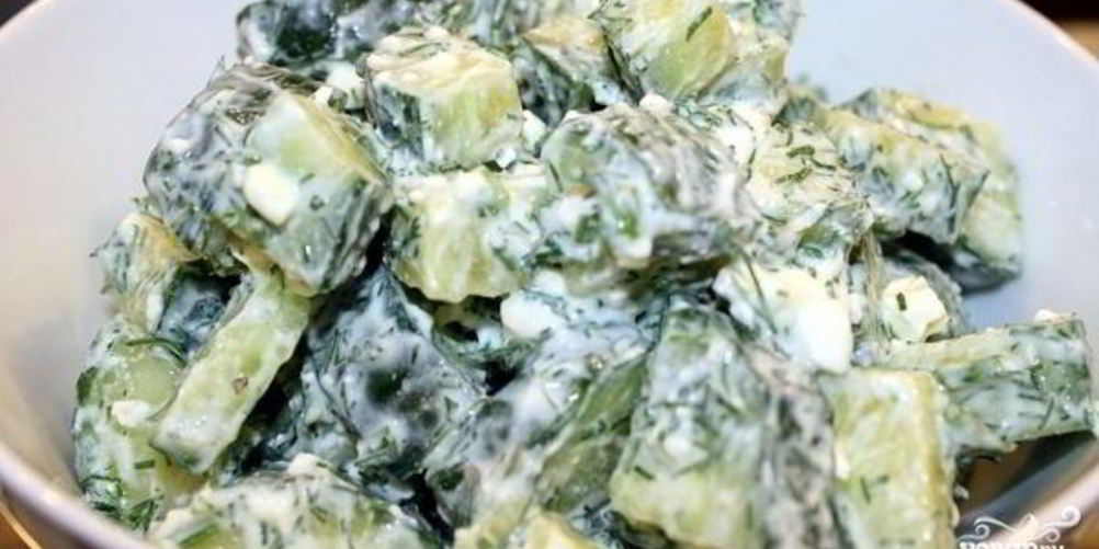 Как приготовить греческий салат из огурцов