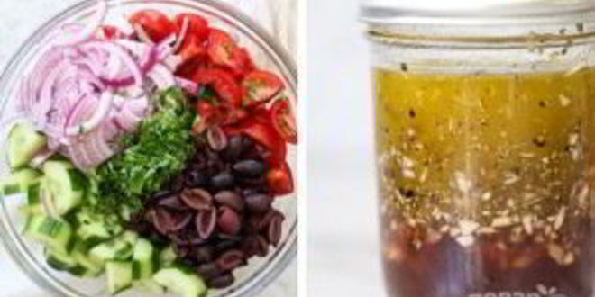 Рецепт греческого салата с авокадо