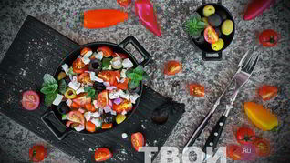 Рецепт Греческого салата с брынзой