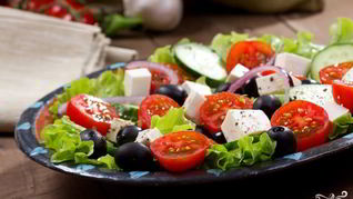 Рецепт Греческого салата с моцареллой