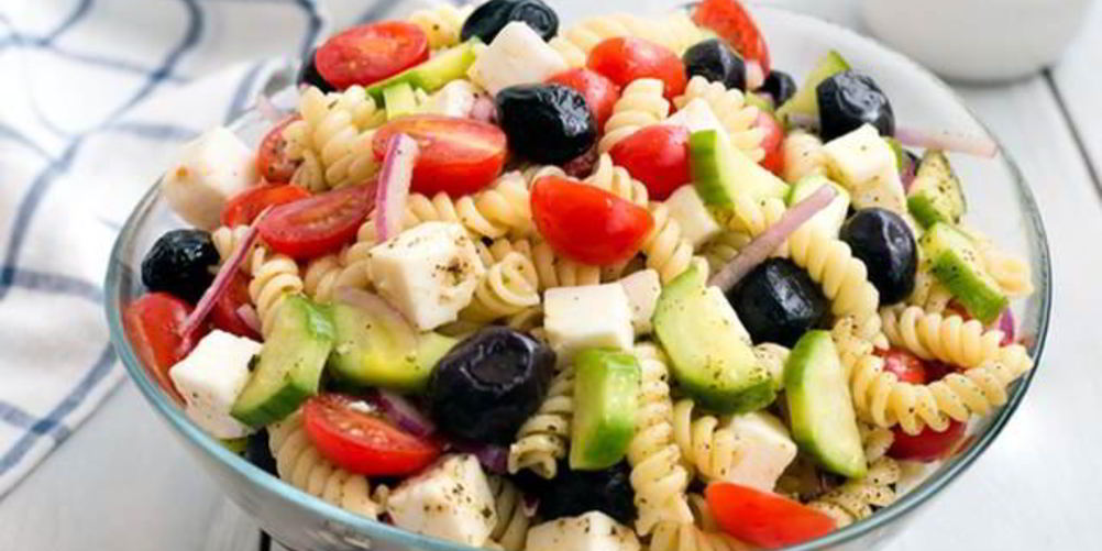 Как приготовить греческий салат с пастой