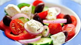 Рецепт Греческого салата с помидорами