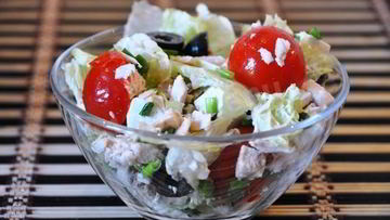 Рецепт Классического Греческого салата с курицей