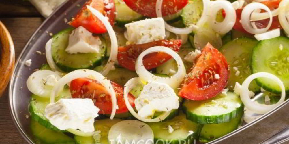 Как приготовить простой греческий салат по-гречески
