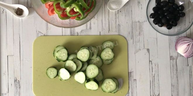 Рецепт салата греческого с брынзой классический