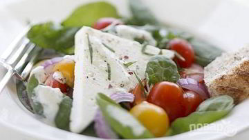 Рецепт Салата Греческого со шпинатом
