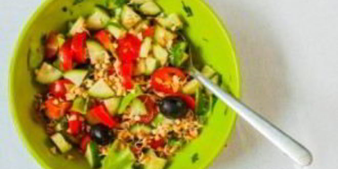 Рецепт салата из зеленой гречки