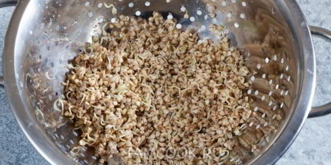 Рецепт салата с проростками гречки