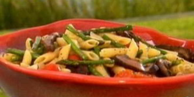 Рецепт грибного салата со спаржей