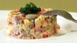 Рецепт Интересного картофельного салата