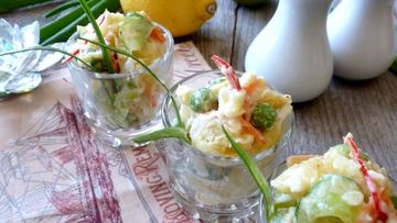 Рецепт Картофельного салата по-японски — Потэ то сарада