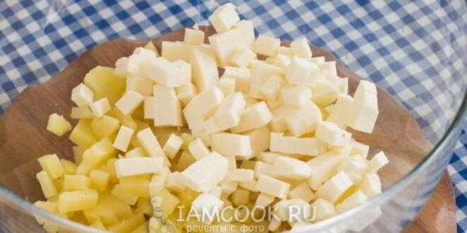 Рецепт картофельного салата с адыгейским сыром