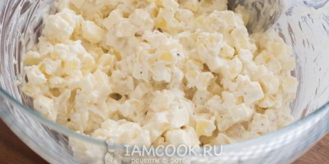 Рецепт картофельного салата с адыгейским сыром