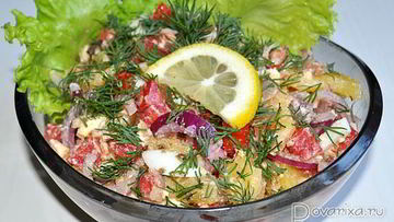 Рецепт Картофельного салата с анчоусами