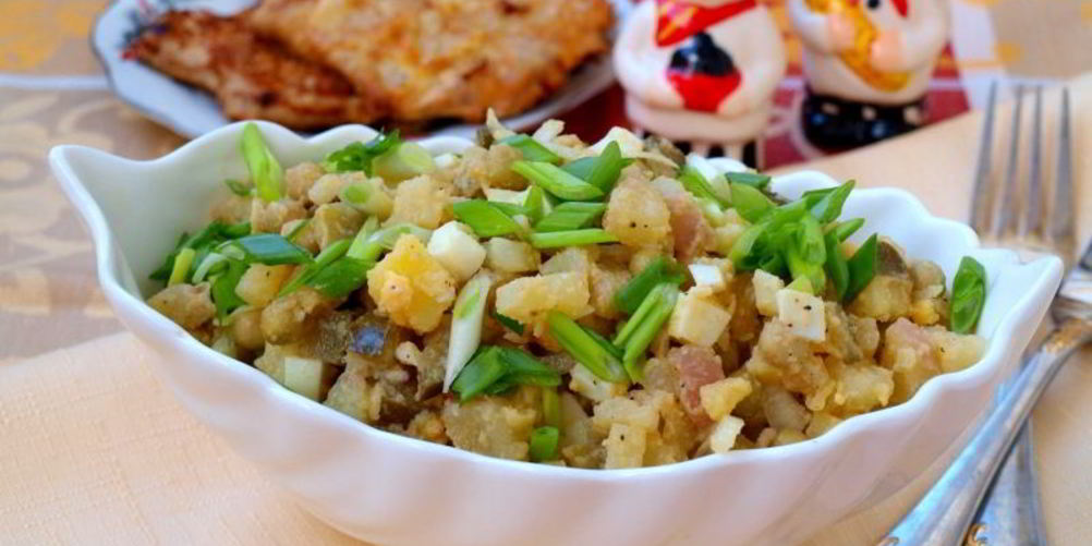 Как приготовить картофельный салат с горчичной заправкой