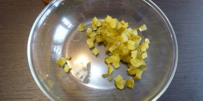 Рецепт картофельного салата с копченой рыбой