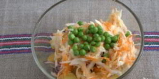 Рецепт картофельного салата с квашеной капустой