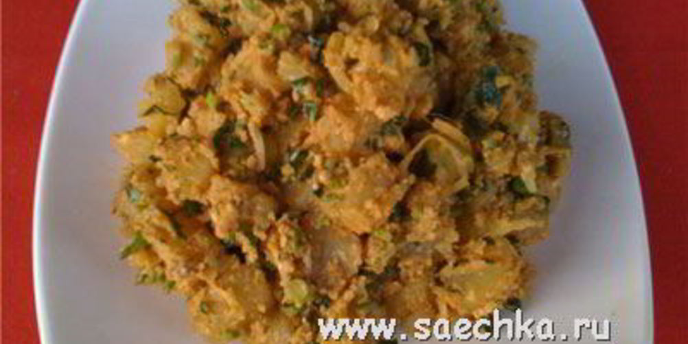 Как приготовить картофельный салат с орехами