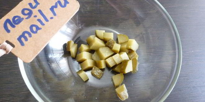 Рецепт картофельного салата с жареными шампиньонами