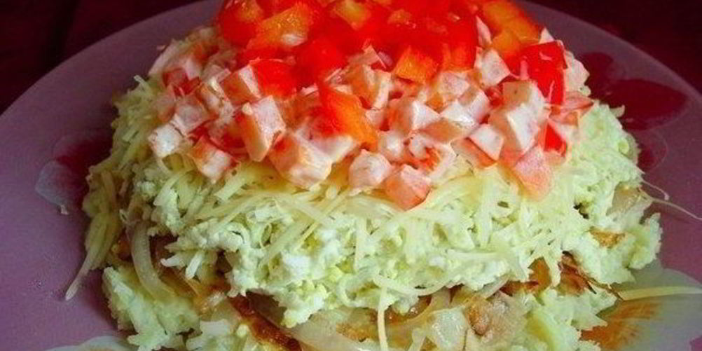 Как приготовить простой картофельный салат с сыром