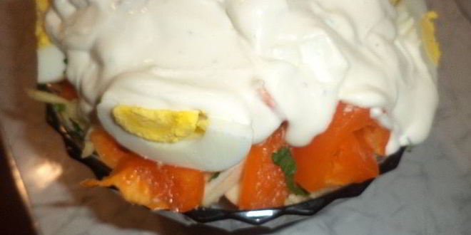 Рецепт салата с картофелем, свеклой яблоками и болгарским перцем