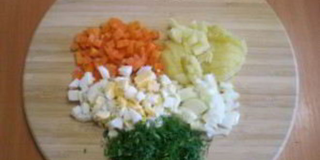 Рецепт салата с картошкой и грибами