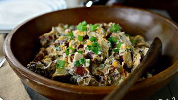 Рецепт Салата с запеченным картофелем