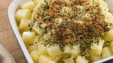 Рецепт Теплого картофельного салата с беконом