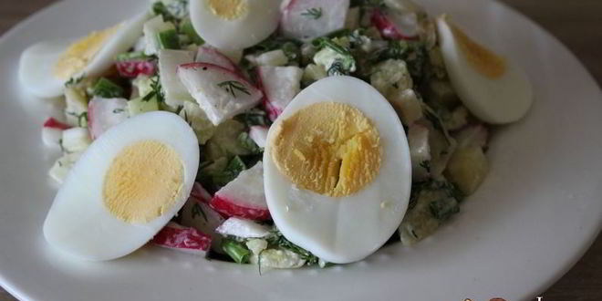 Рецепт весеннего картофельного салата