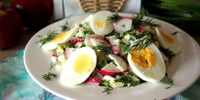 Рецепт весеннего картофельного салата