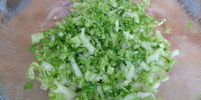 Рецепт летнего зеленого салата с креветками