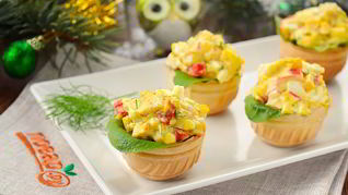 Рецепт Новогоднего салата в тарталетках