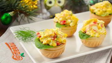 Рецепт Новогоднего салата в тарталетках