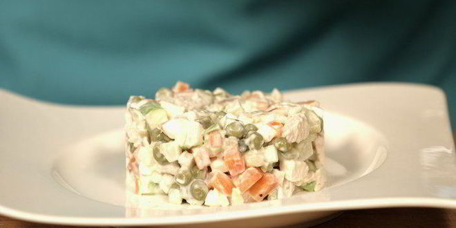 Рецепт диетического slim оливье