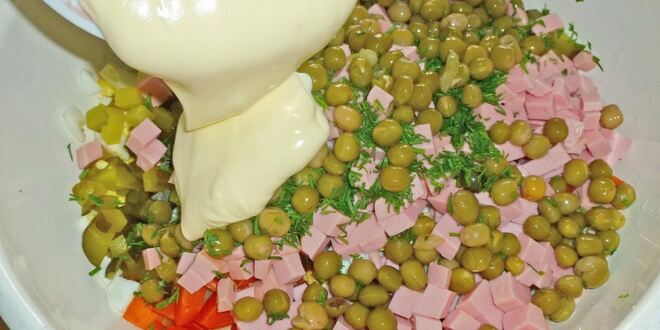 Рецепт оливье классический с солеными огурцами