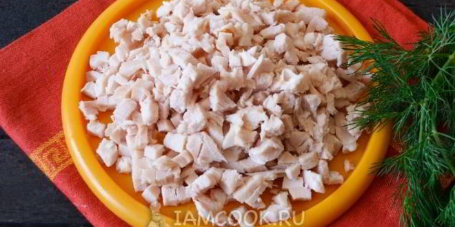 Рецепт оливье с курицей и кукурузой