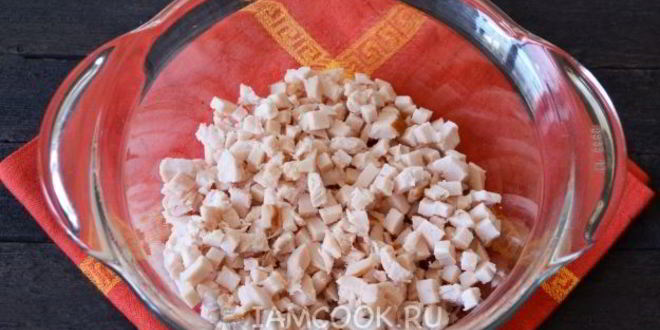 Рецепт оливье с курицей и кукурузой