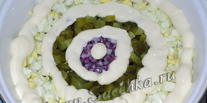 Рецепт оливье с курицей