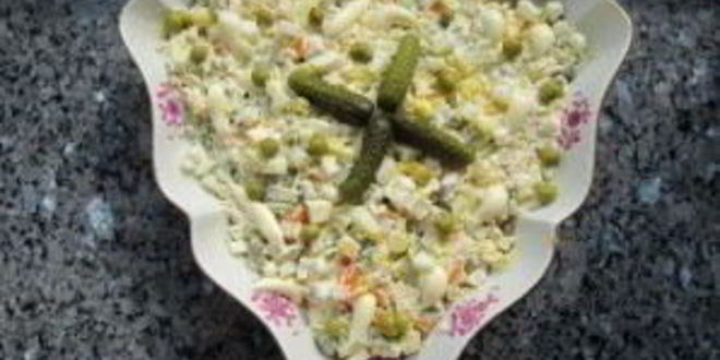 Рецепт оливье в тарталетках