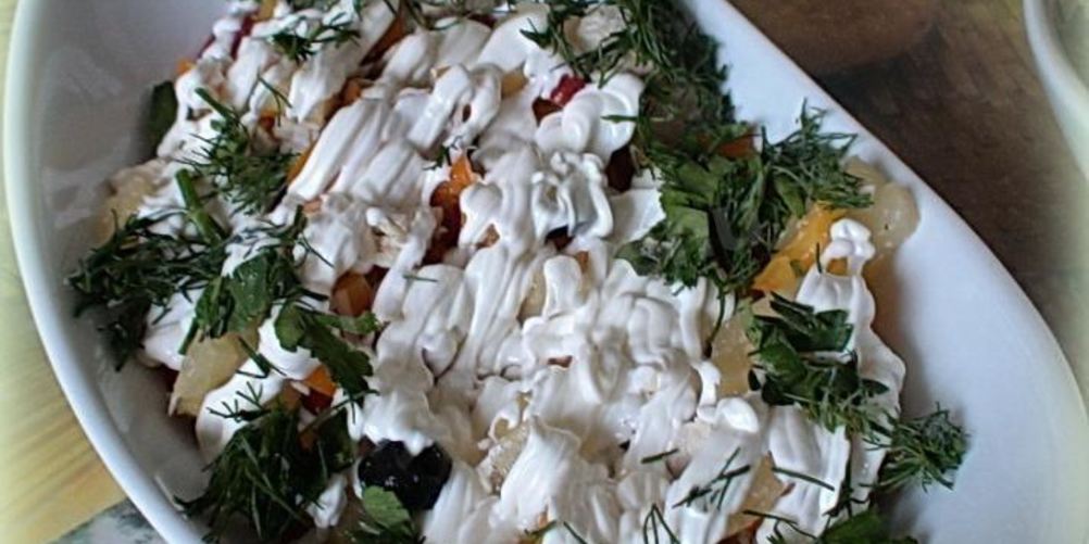 Как приготовить салат new оливье с ананасом и болгарским перцем