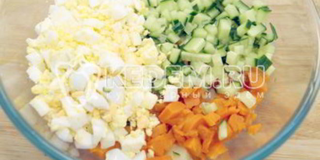 Рецепт салата новогоднего оливье