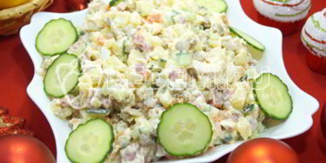 Рецепт салата новогоднего оливье