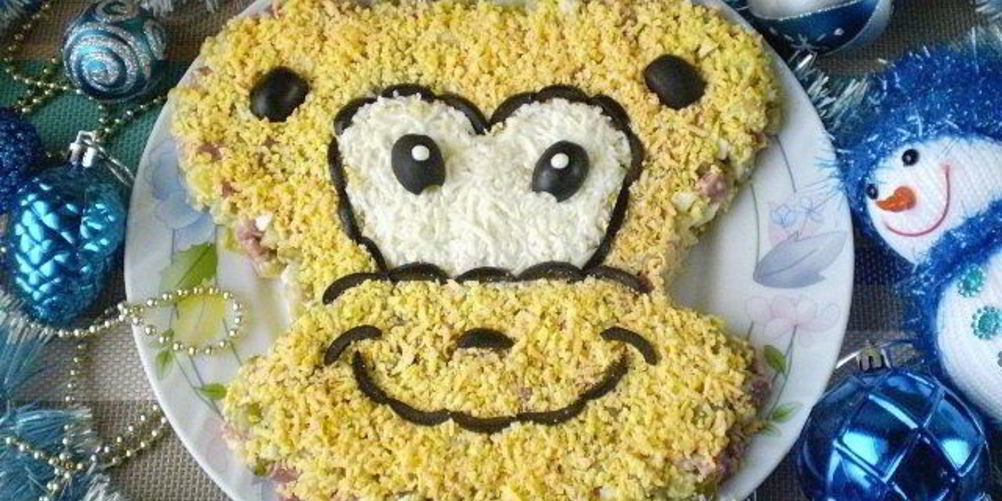 Как приготовить салат обезьянка оливье