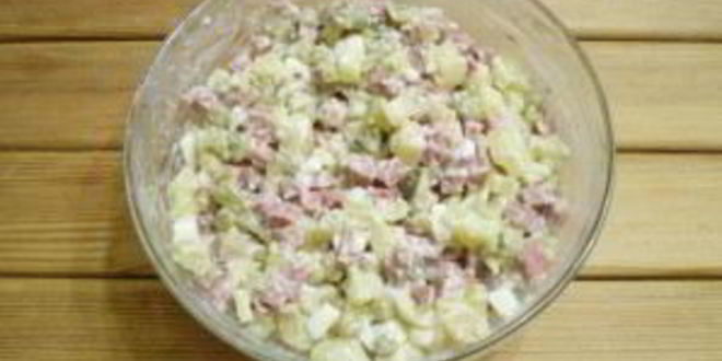 Рецепт салата обезьянка оливье